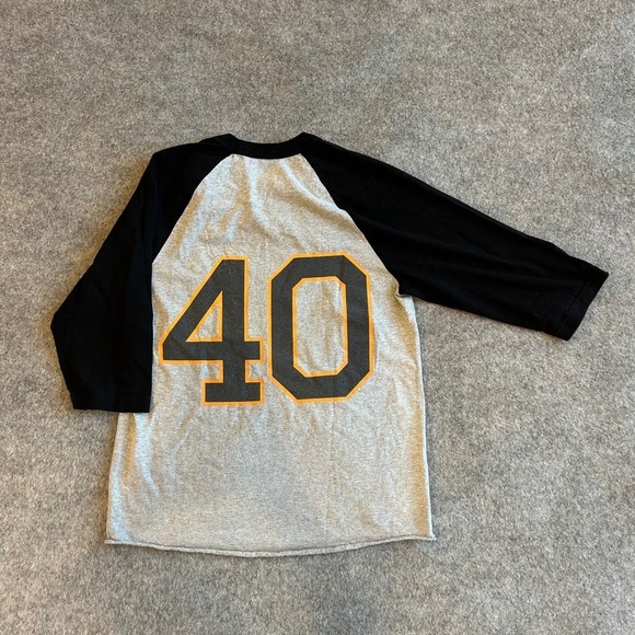 Kids Yay Area Numbered 40 Two toned Lone Sleeve Shirt - Picture 2 of 6